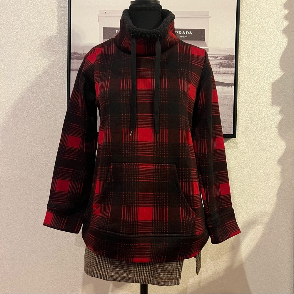St Johns Bay Active plaid fleece pullover